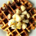 Buttermilk Waffles with Pear Compote