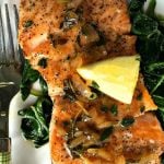 Pan-Roasted Salmon with Thyme Butter Sauce