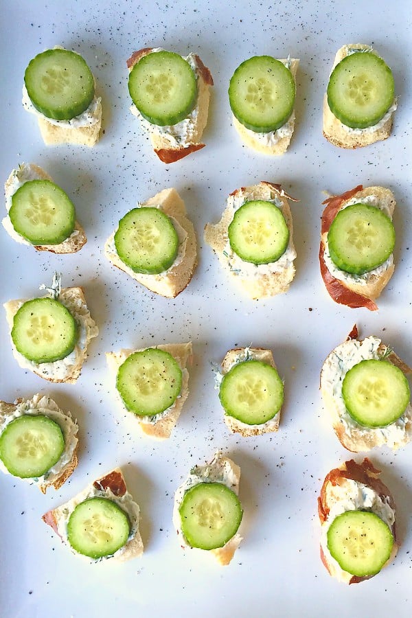 Lemony Cucumber Cream Cheese Bites