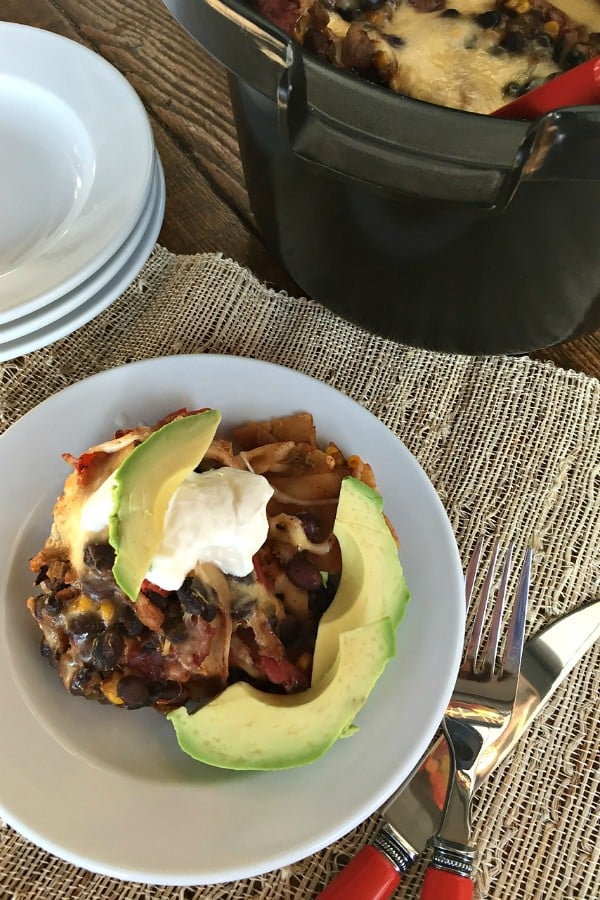 Bush's Black Bean Crock Pot Lasagna