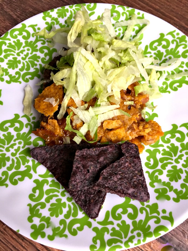 Sweet Potato Tortilla Corn Chip Aztec Pie