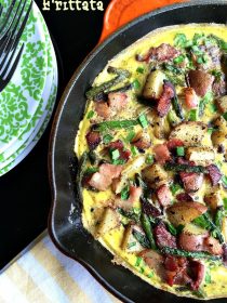 Bacon Asparagus Potato Frittata