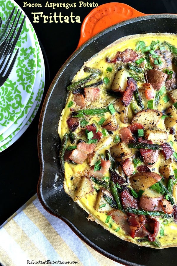 Bacon Asparagus Potato Frittata