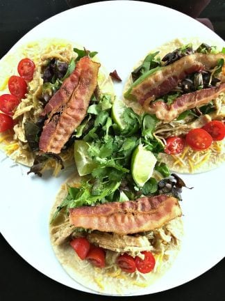 Bacon Shredded Pork Tacos