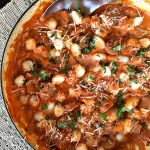 Sausage Gnocchi with Tomato Alfredo Sauce