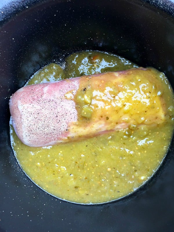 2-Ingredient Crock Pot Pork Verde