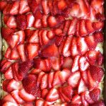 beautiful strawberry pie dessert