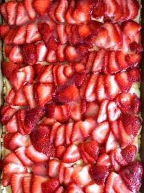 beautiful strawberry pie dessert