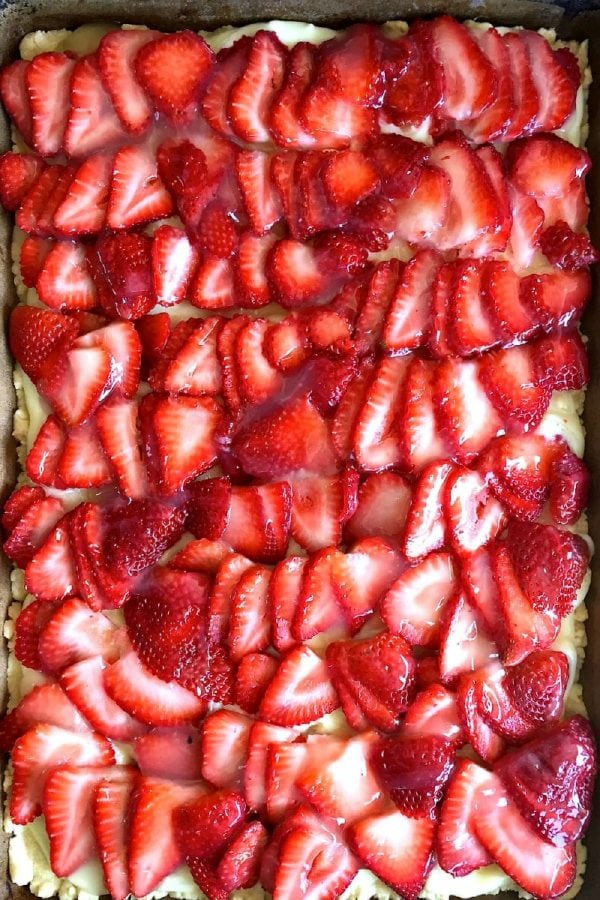beautiful strawberry pie dessert