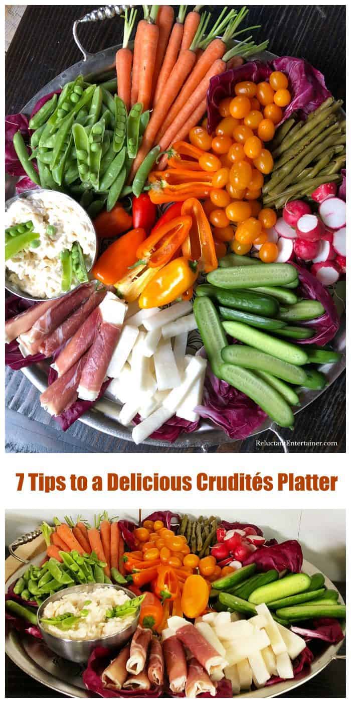 7 Tips to a Delicious Crudités Platter Reluctant Entertainer