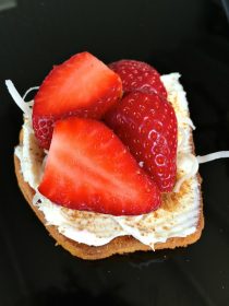 Toasted Pound Cake and Strawberries