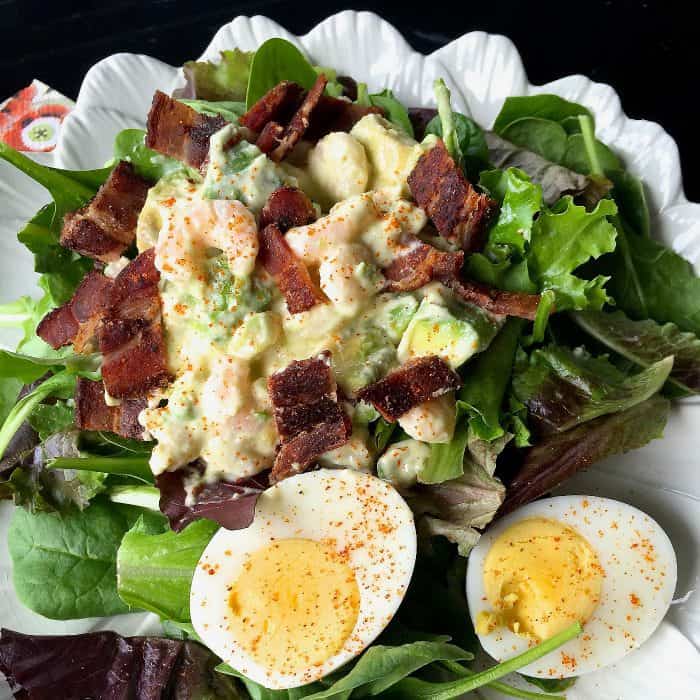 Green Salad with Shrimp and Avocado Reluctant Entertainer