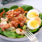 Green Salad with Shrimp, Bacon and Avocado