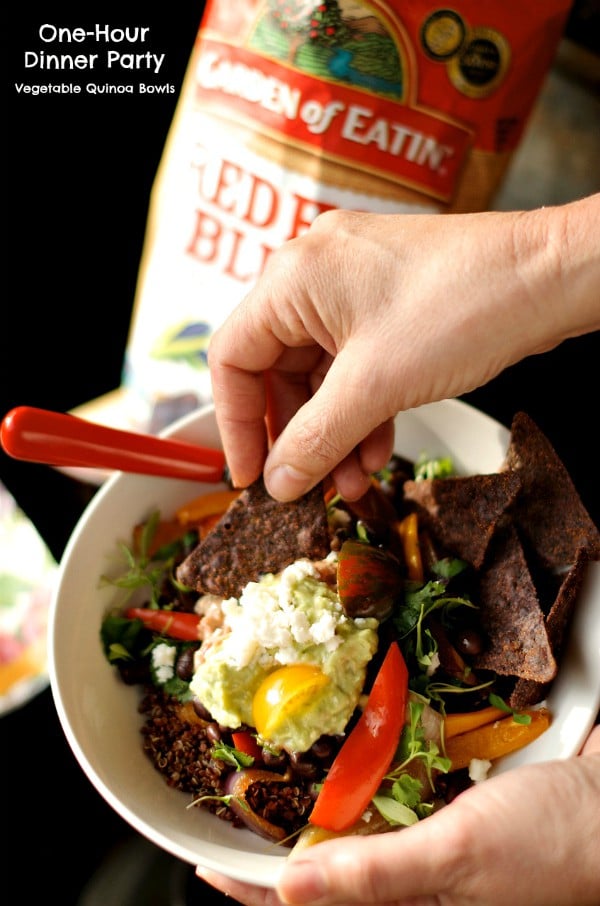 One-Hour Dinner Party with Vegetable Quinoa Bowls