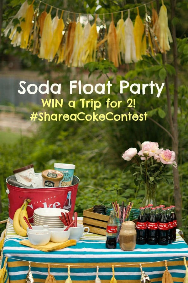 Soda Float Party and #ShareaCokeContest Trip for 2!