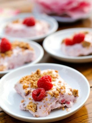 Frosty Almond Raspberry Squares