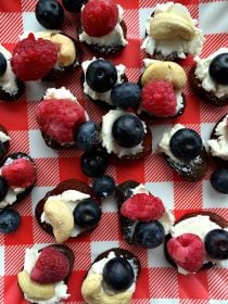 Red, White, and Blue Apricot Appetizer