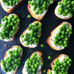 Toasted Pea Crostini