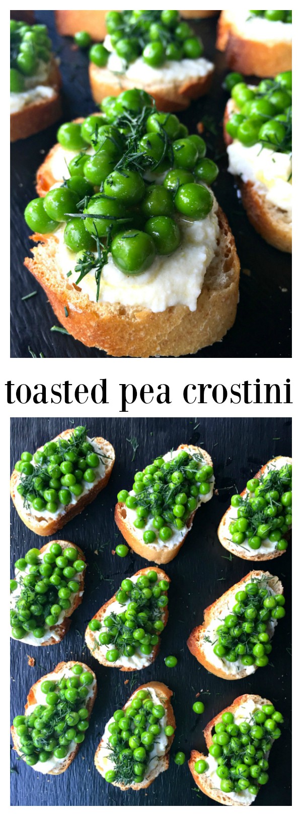 Toasted Pea Crostini