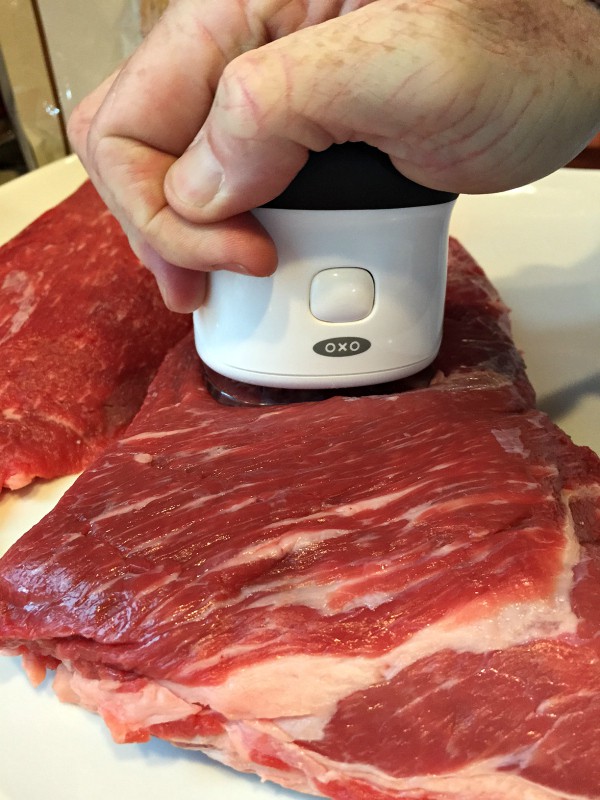 how to tenderize Tri Tip with a tool