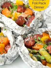 Vegetable Sausage Foil Pack Dinners