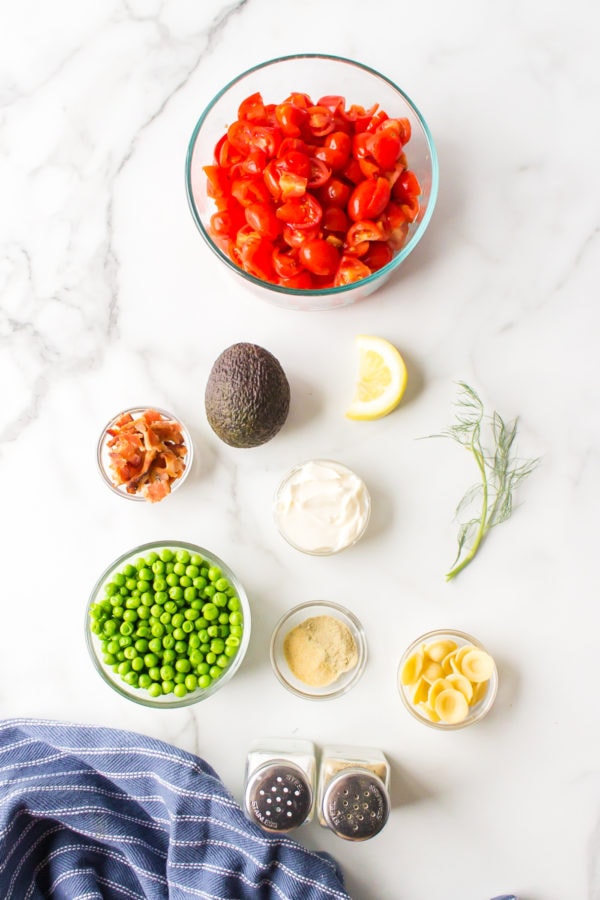 ingredients avocado salad