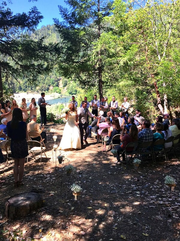A River Wedding with Caprese Pita Cracker Bites