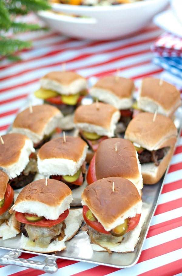 Mini Sliders with Caramelized Shallots