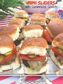 Mini Sliders with Caramelized Shallots