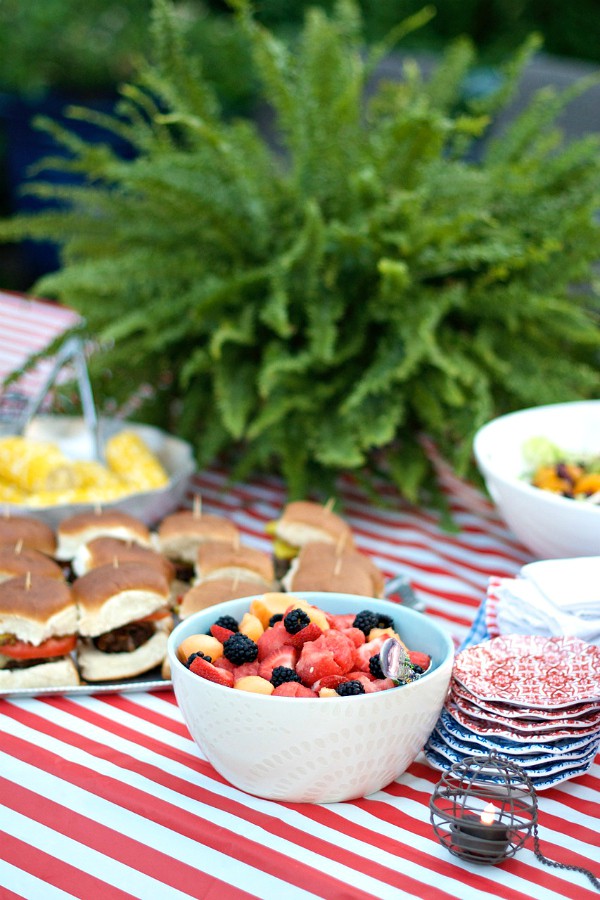 Mini Sliders with Caramelized Shallots - Fourth of July Party