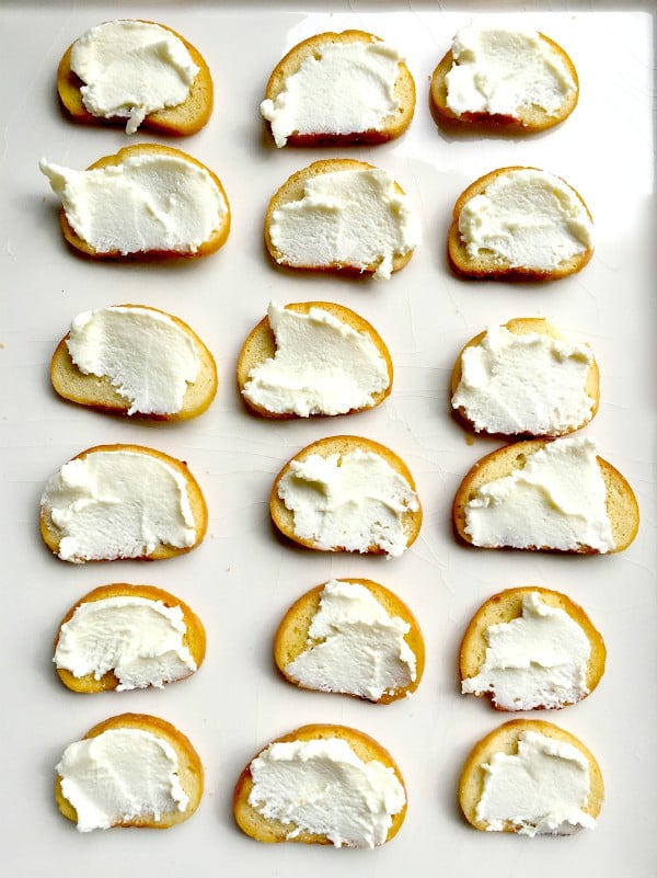 Peach Ricotta Crostini