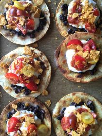 Crunchy Black Bean Mozzarella Tacos