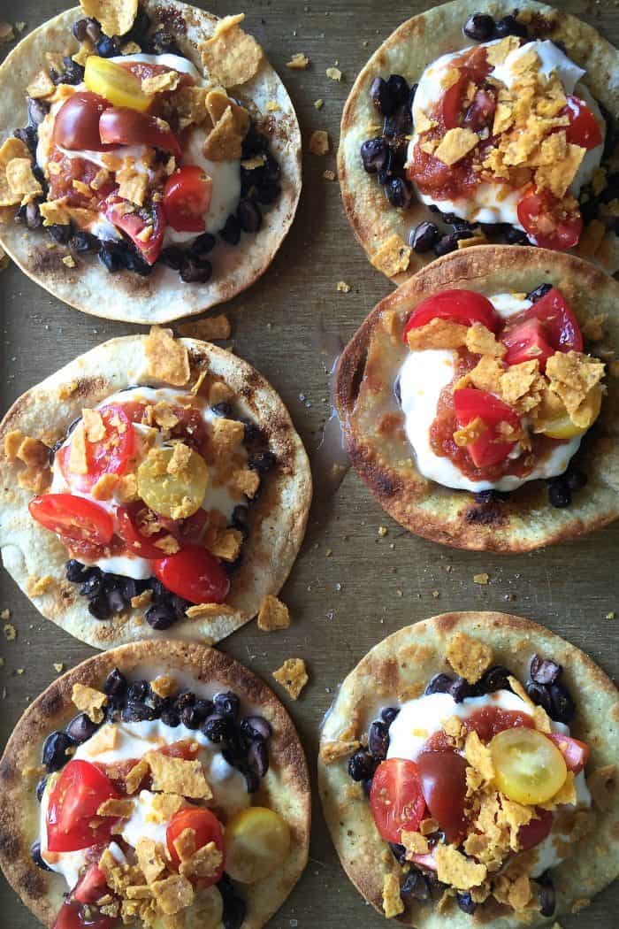 Cheesy Crunchy Black Bean Mozzarella Tacos