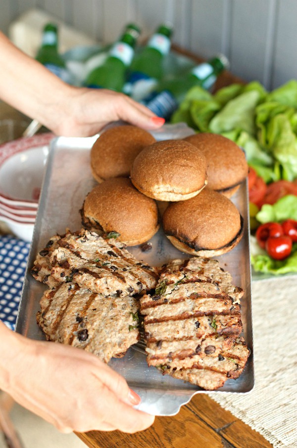 Black Bean Turkey Burgers