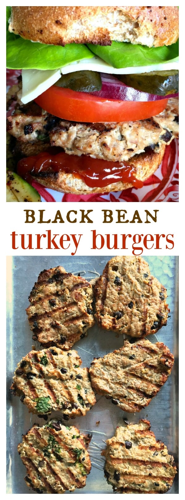 Black Bean Turkey Burgers