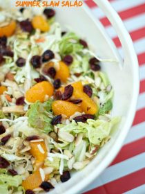 Orange Cranberry Summer Slaw Salad