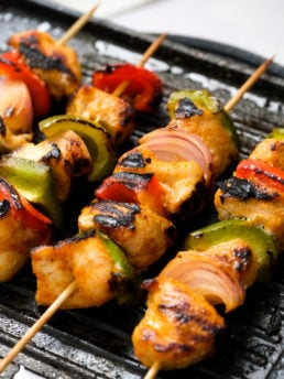Barbecue Maple Chicken Kebabs