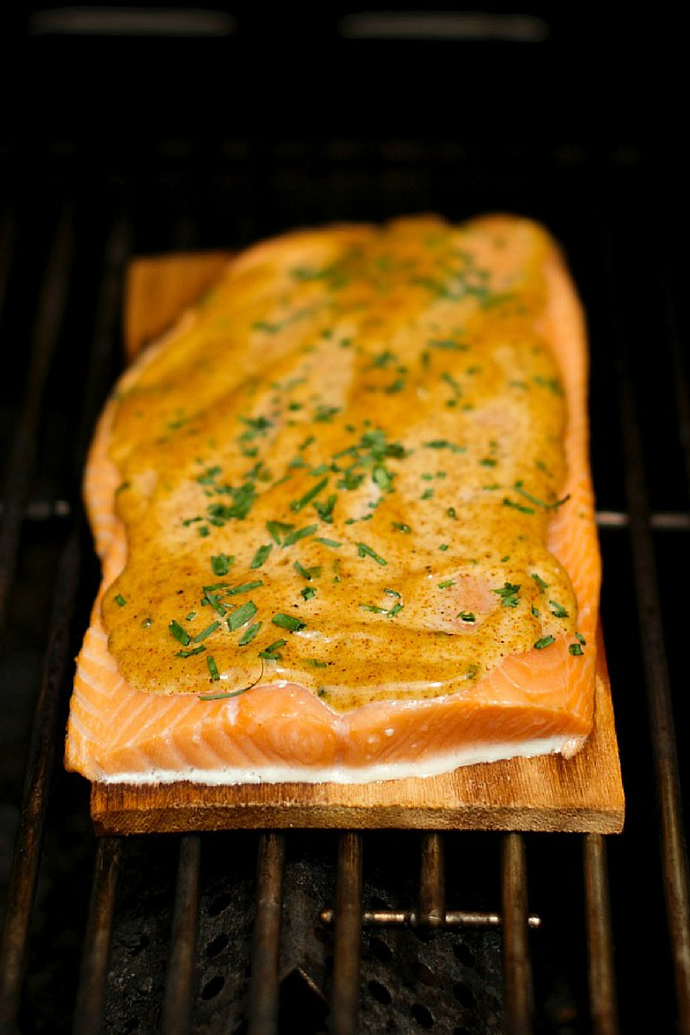 Cedar-Planked Salmon with Maple-Ancho Glaze