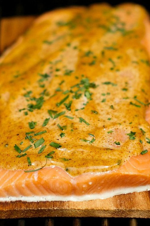 Cedar Planked Salmon with Maple-Ancho Chili