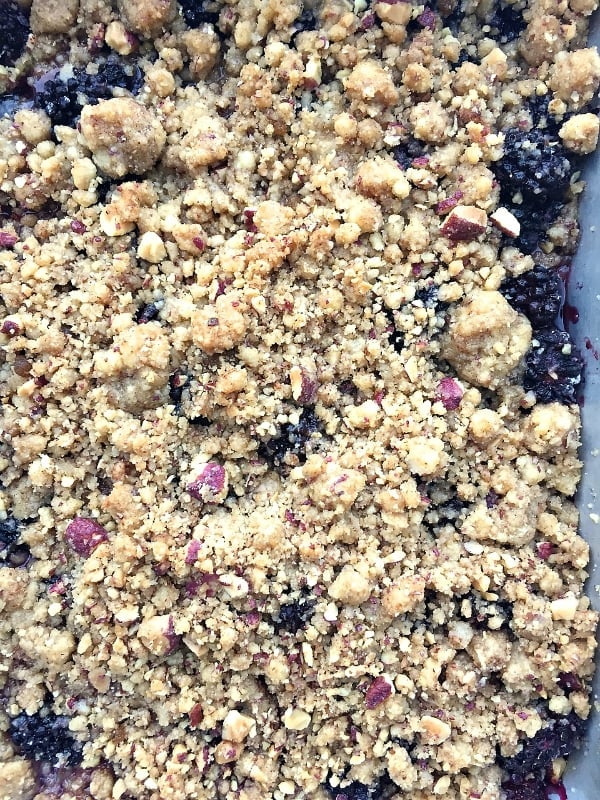 Blackberry Almond Crumble