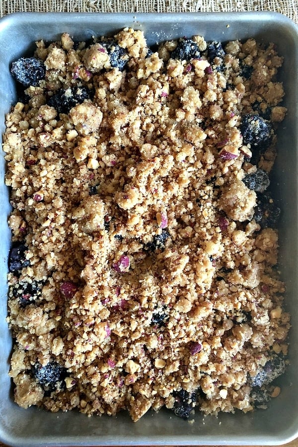 Blackberry Almond Crumble