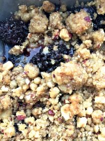 Blackberry Almond Crumble