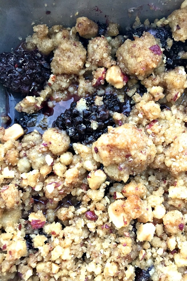 Blackberry Almond Crumble