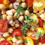 Garbanzo Tomato Salad | ReluctantEntertainer.com