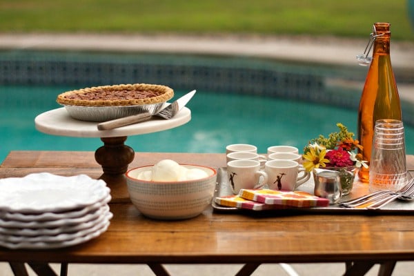 Collin Street Bakery Deep Dish Pecan Pie with Homemade No-Churn Vanilla Ice Cream