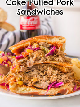 Slow Cooker Coke Pulled Pork Sandwich