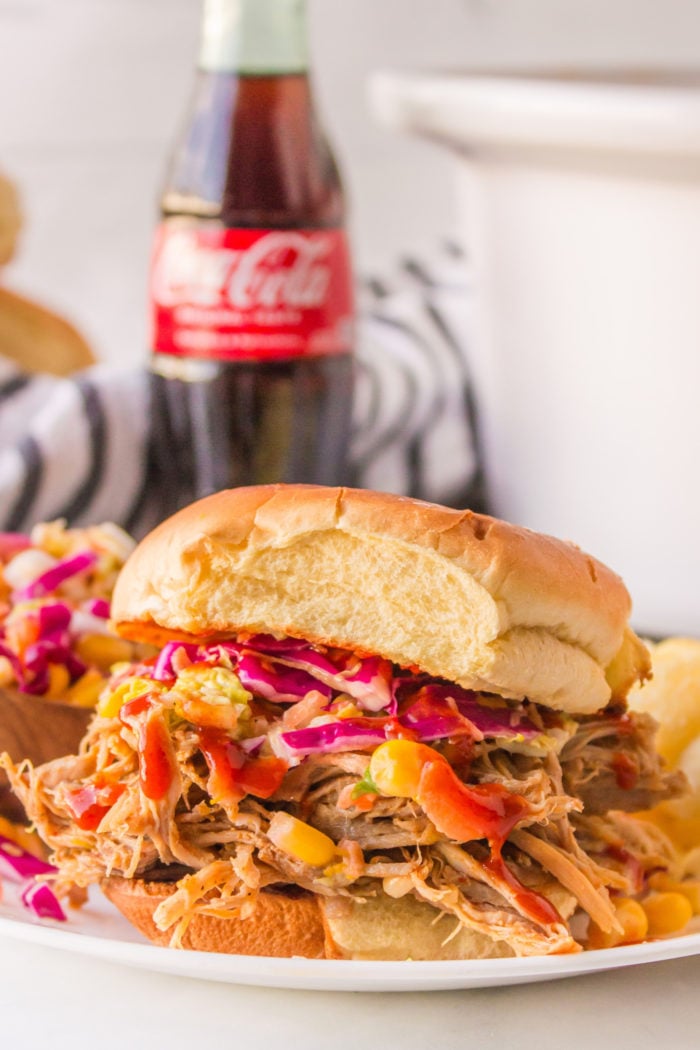 Slow Cooker Coke Pulled Pork Sandwiches