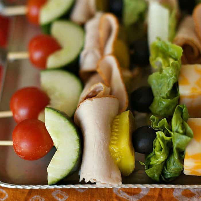 Tasty Make-Ahead Turkey Sandwich Kebabs