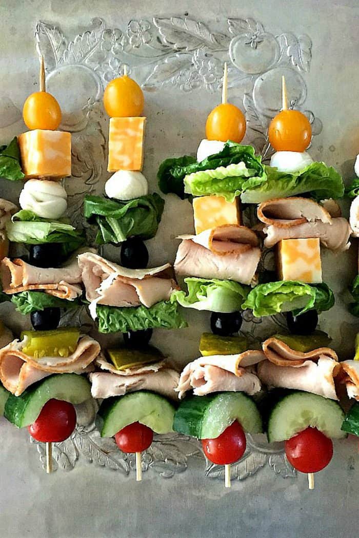 BEST Make-Ahead Turkey Sandwich Kebabs