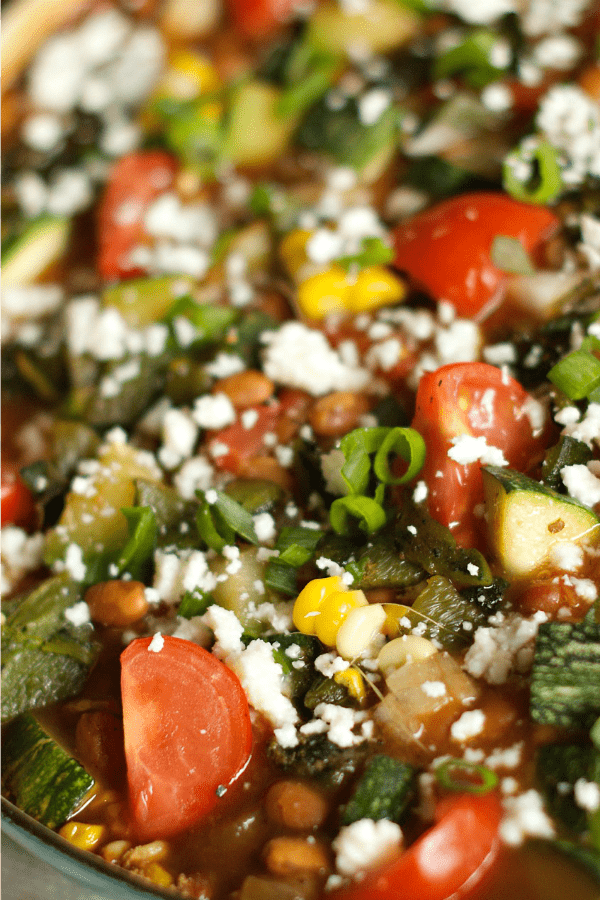  Vegetarian Zucchini Corn Chili | ReluctantEntertainer.com